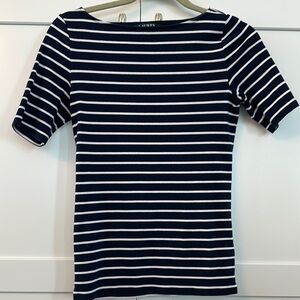 LAUREN RALPH LAUREN - Navy Striped Women's Tee